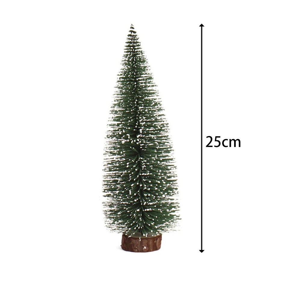 10–30 cm Weihnachtsdekoration, Weihnachtsbaum, Kiefernbaum mit Holzsockel für Heimdekoration, Weihnachtsfeier, Neujahr, Neujahr, 2026 Ornament – Detail 8
