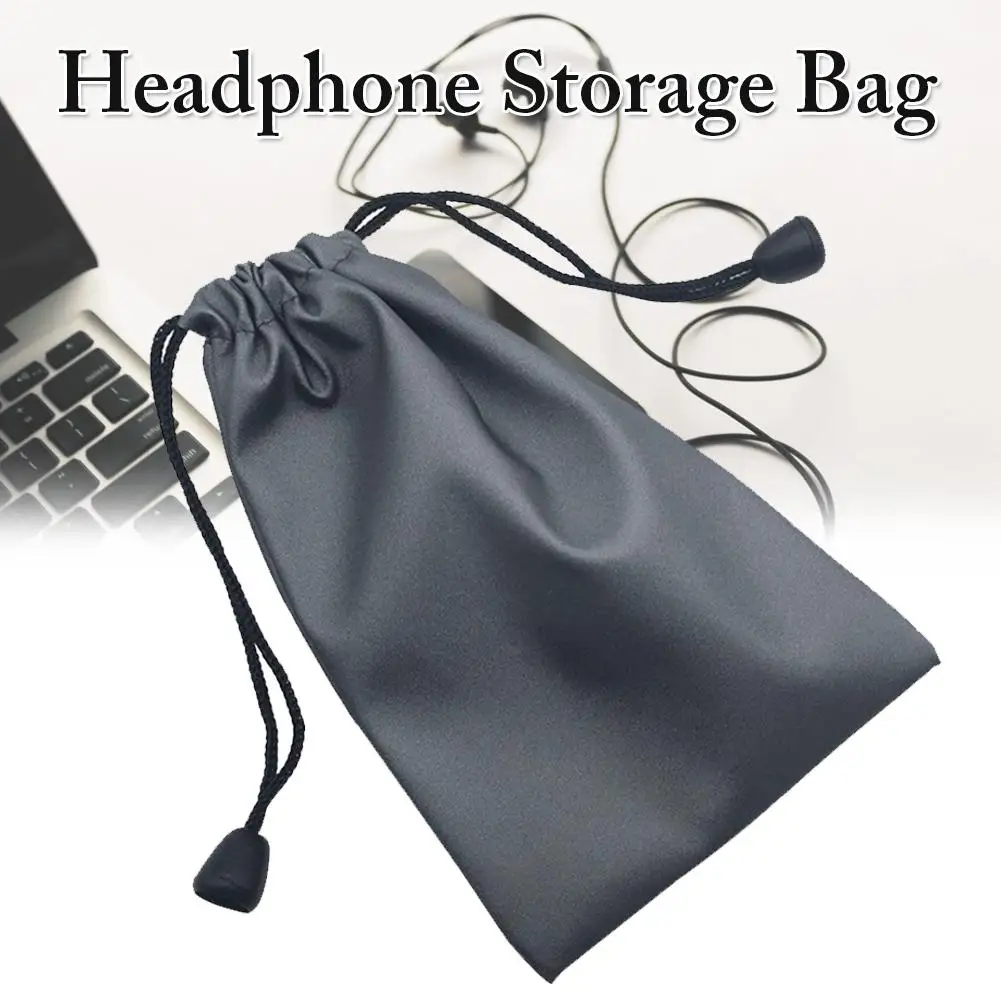 NBDDZ8 Waterproof Headphone Mobile Power Hard Disk Cable Card Storage Bag Velvet Bag Earphone Headset Pouch Headphone Case