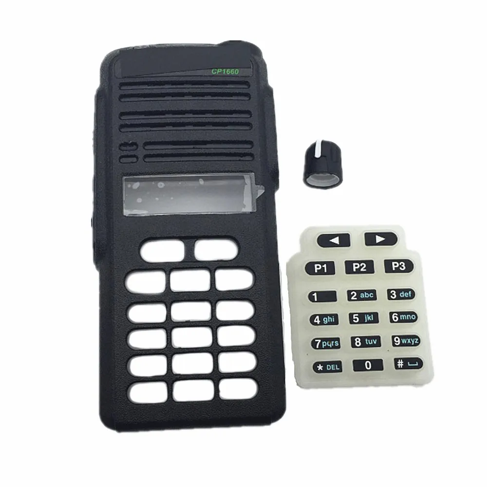 Front Housing Case Cover Shell W/ Knob Digital Number Keyboard Button For Motorola CP1600 CP1660 CP1668 Radio Walkie Talkie