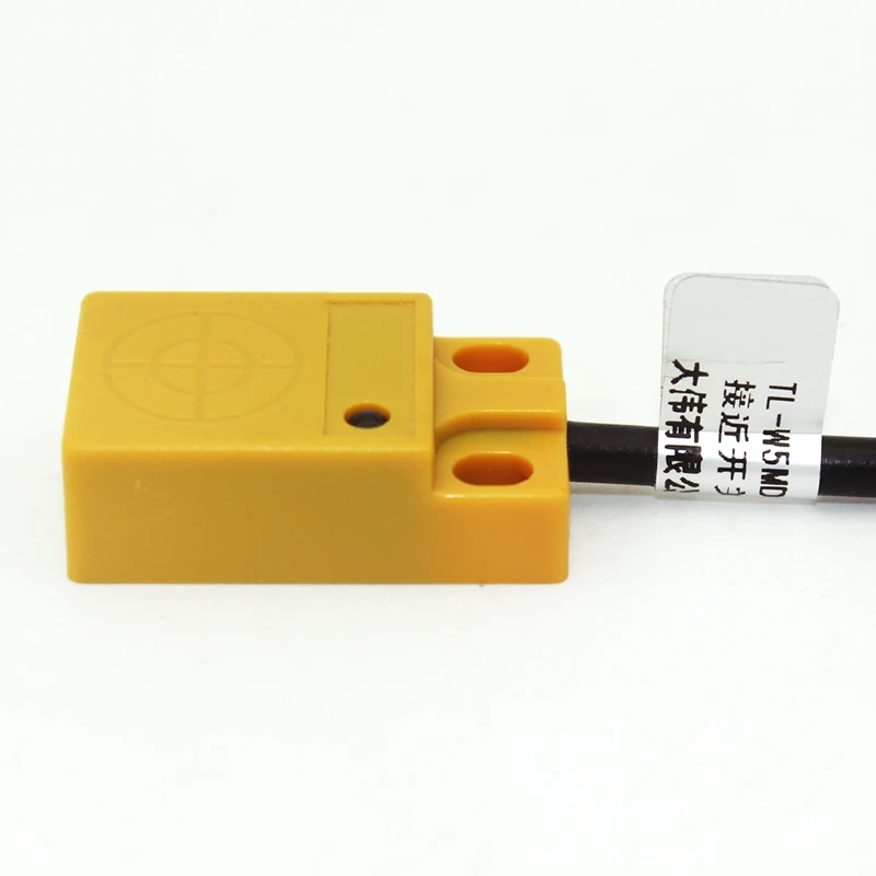 TL-W5MD1 Proximity Sensor Switch Square Inductive Proximity Switch DC Three-Line NPN Normally Open Inductive Sensor 6-36V