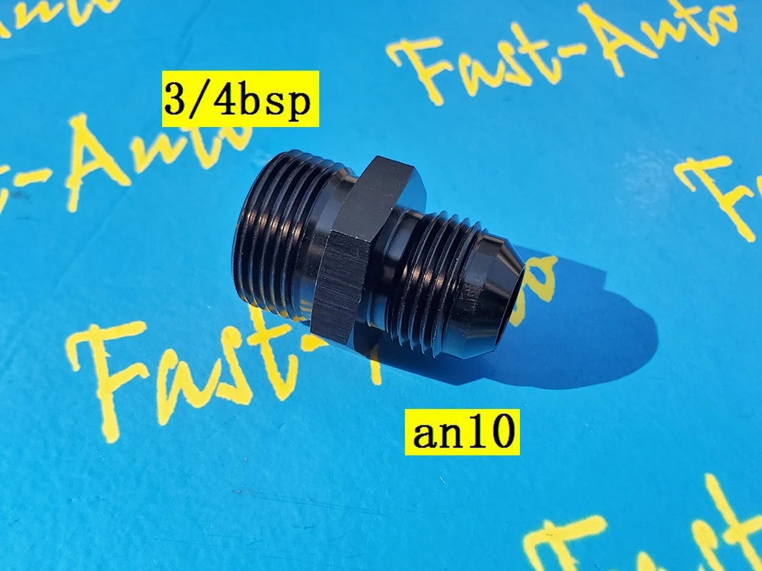 

Male 3/4" BSP bspp 3/4 BSP 3/4bsp to male an10 10an an 10 Adapter adaptor Fitting