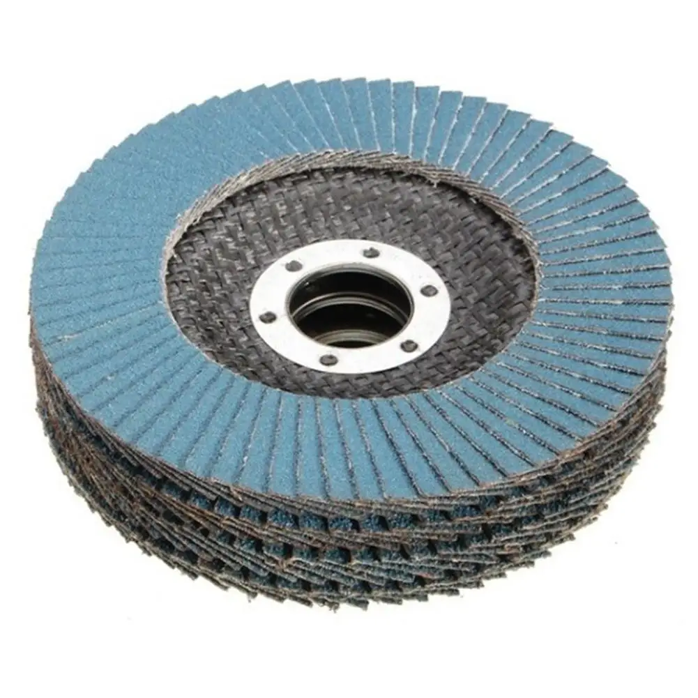 10pcs Professional Flap Discs 115mm 4.5 Sanding Discs 40/60/80/120 Grit Grinding Wheels Blades for Angle Grinder