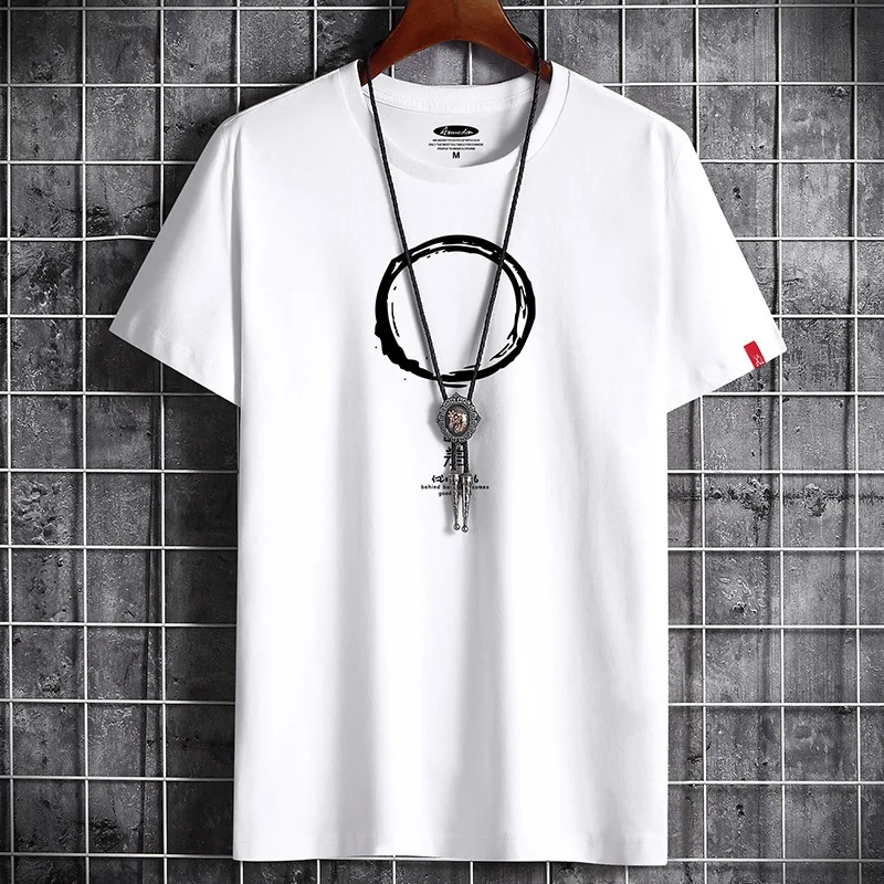 2022 T Shirt for Men Clothing Summer Oversized Manga Running Harajuku Tshirts Men Streetwear Hip Hop Goth Tee Shirt Gym Clothing