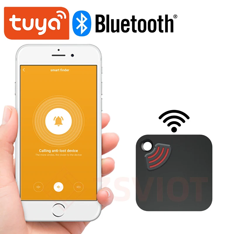 Tuya APP Anti-lost Alarm Bluetooth Anti-lost Device Smart Finder Alarm Tile Wallet Keys Alarm Locator Realtime Kids Pets