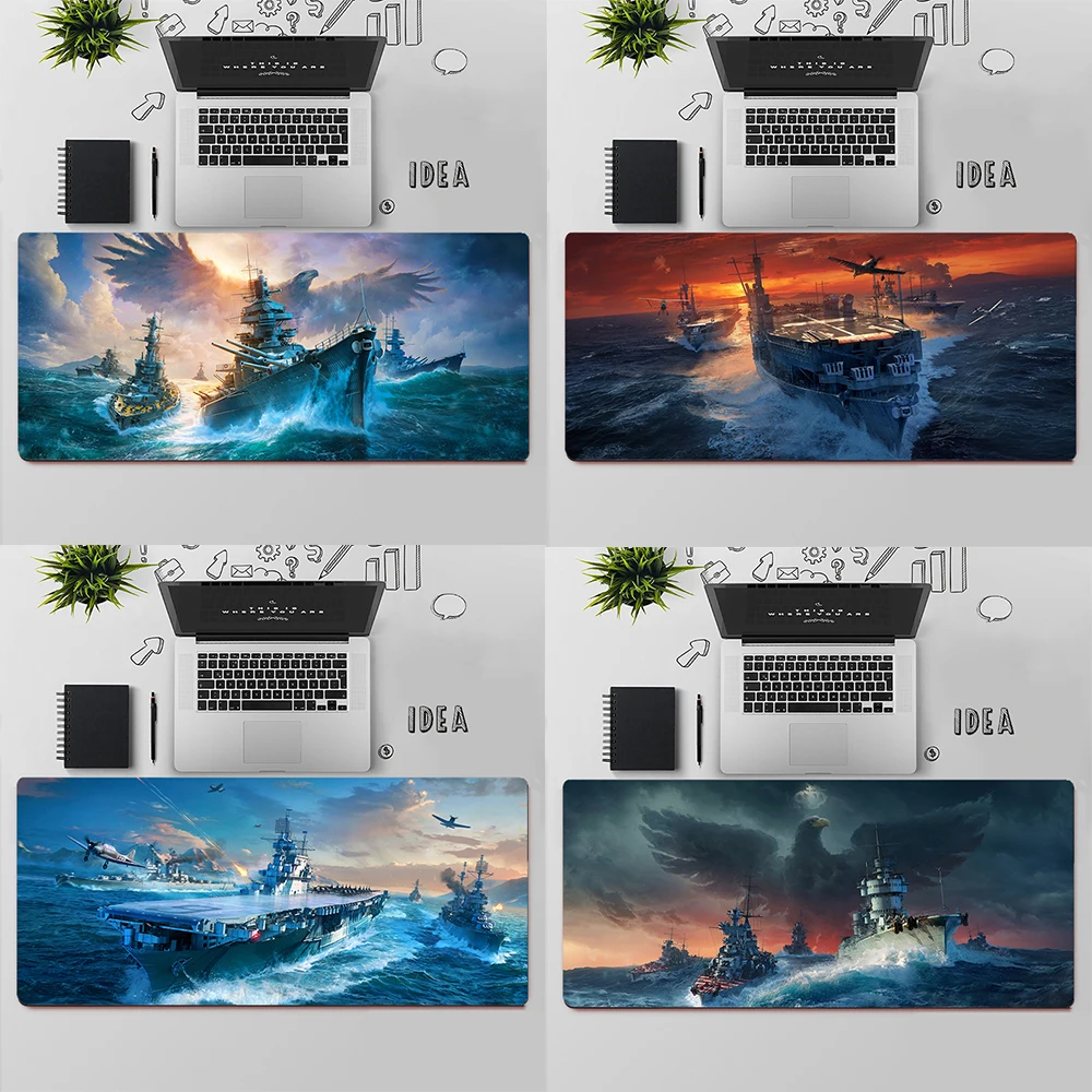 Gaming Mouse Pad Large Mouse Pad PC Gamer Computer Mouse Mat Big Mousepad Keyboard Desk Mat World of Warships XXL mause pad