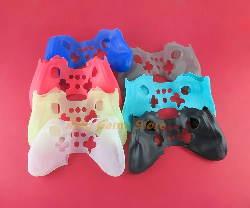 1pc Full Body Protector Soft Silicone Rubber Skin Case Cover For Wii U Pro Controller Wireless Gamepad