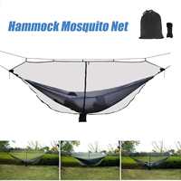 Outdoor Easy Setup Travel Portable Hammock Mosquito Net Fabric Nylon Camping Double Person Foldable Separating Mosquito Bed Net