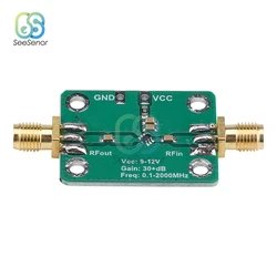 0.1-2000MHz 32dB Gain Broadband Low Noise High Frequency LNA RF Amplifier Module For FM HF VHF/UHF