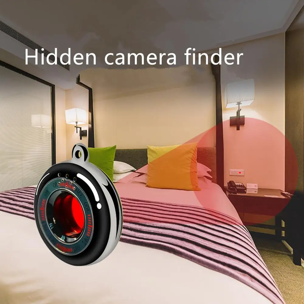 Portable Laser Hidden Camera Finder Anti Spy Camera Detector Anti-Theft Vibration Alarm for Personal Safe K100