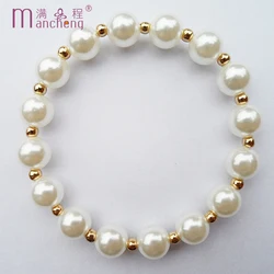 tiki official-website по 1 грн все Summer Wear 10MM Imitation Beads Pearl Bracelet Jewelry For Women 2024 Good Quality Low Price