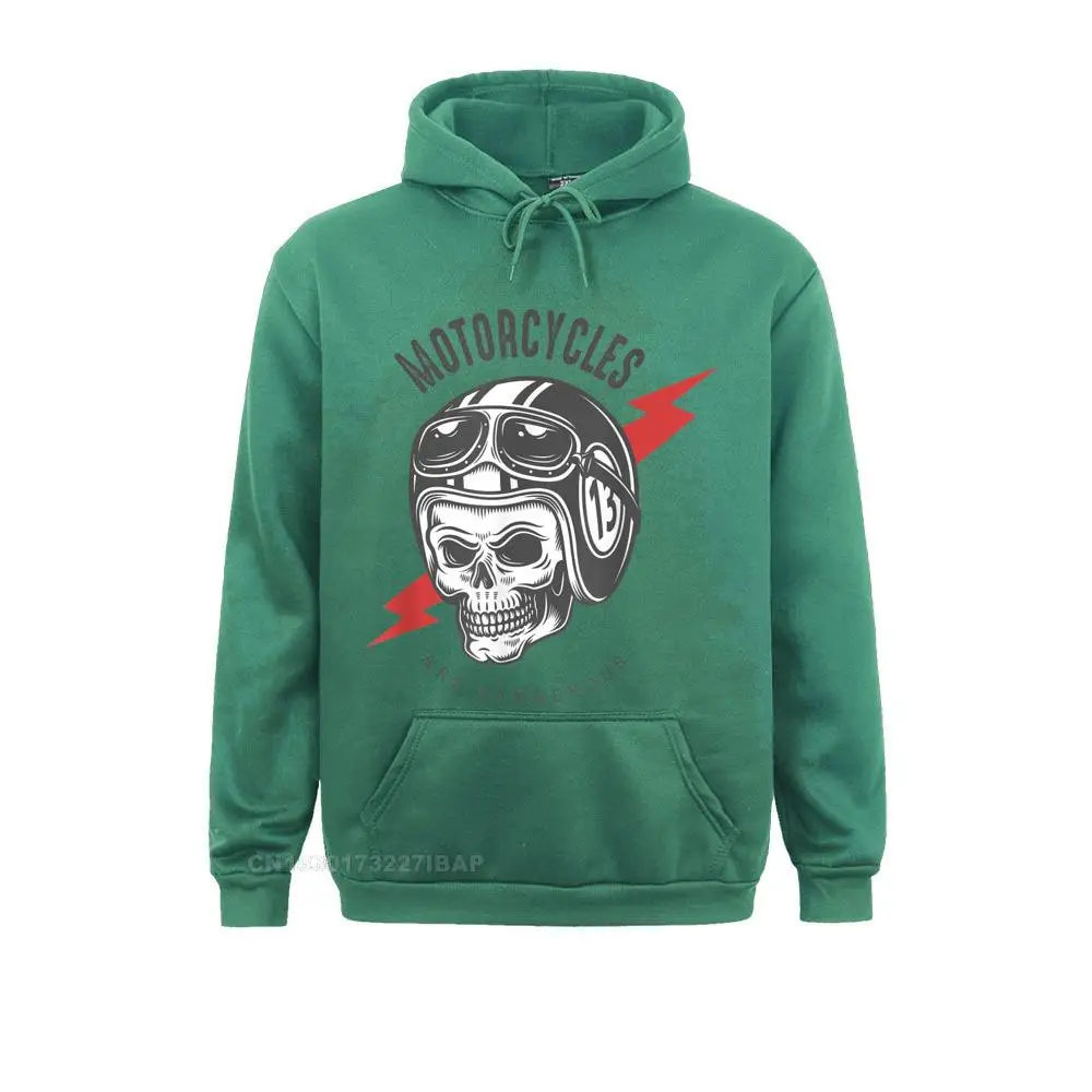 Motorcycles Skull Funny Motorcycle Cool Sweatshirts For Men Preppy Style Hoodies New Arrival Father Day Hoods Classic