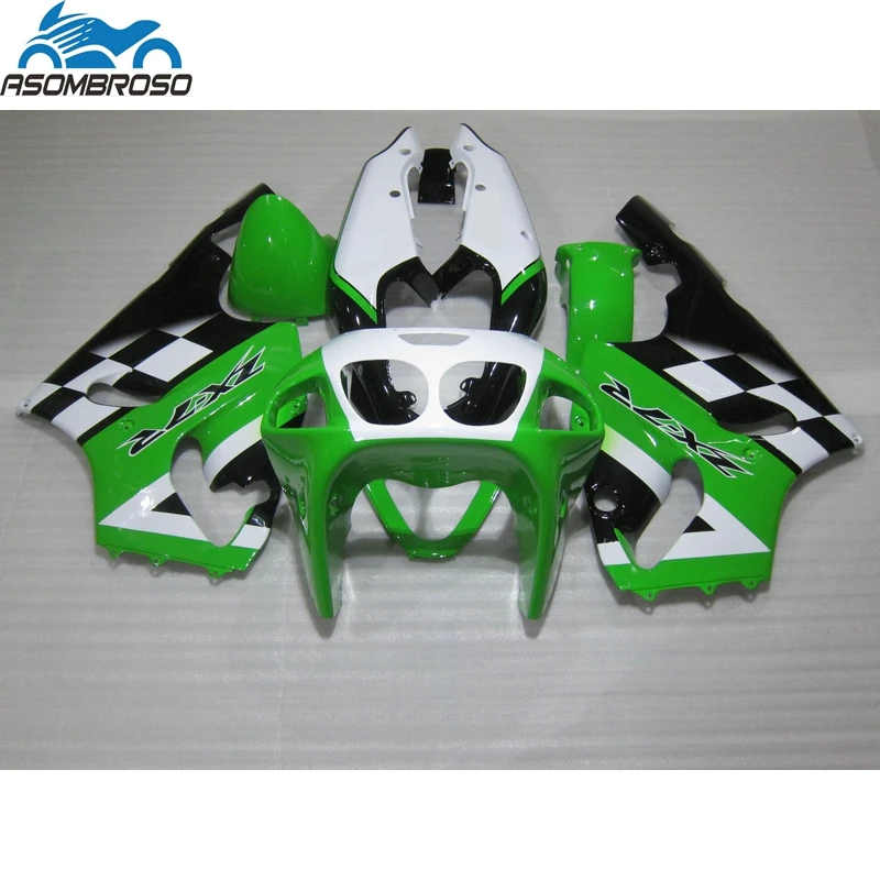 

Best Bodyworks for Kawasaki Ninja ZX7R fairing kit 1996-2003 green white black fairing set zx7r 96 97 98 99 00 01 02 03 HX12