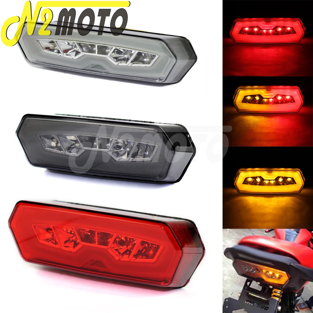 Integrated Signal LED Tail Light Running Lamp For Honda CB CBR 650F CB650F CBR650F MSX Grom 125 Dirt Bike Brake Stop Light