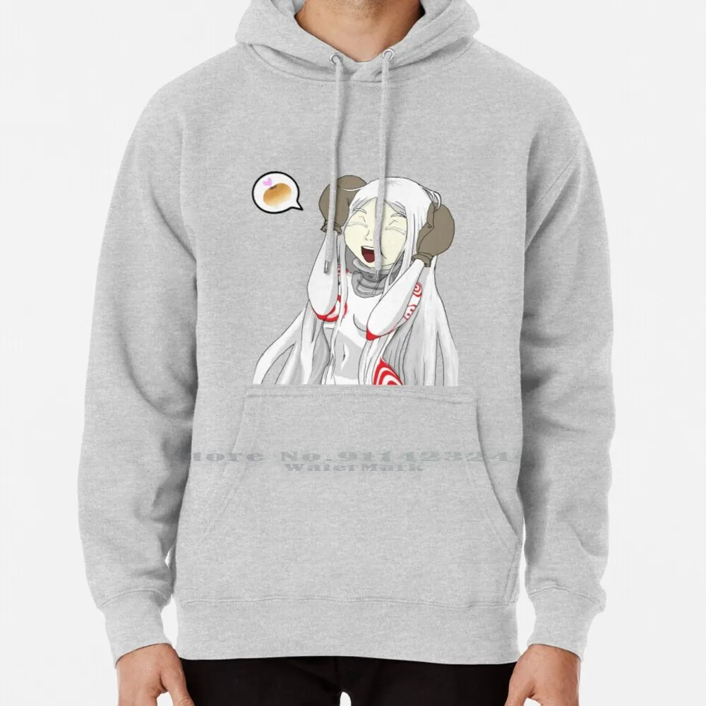 Shiro With No Bg Hoodie Sweater 6xl Cotton Shiro Deadman Cute Happy Red Bean Bun Adorable Kawaii Redman Smile Women Teenage Big