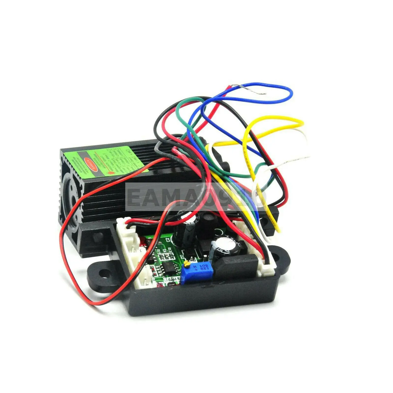 50MW 532nm Modul Laser Dot Hijau dengan Kipas Pendingin TTL 0-30KHZ Lama Bekerja