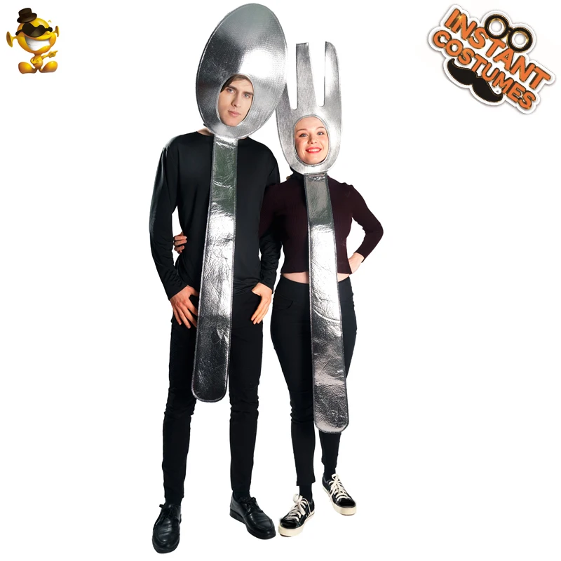 

Halloween Adult Lover Spoon Soup Tunic Costume Performance Funny Party Costumes