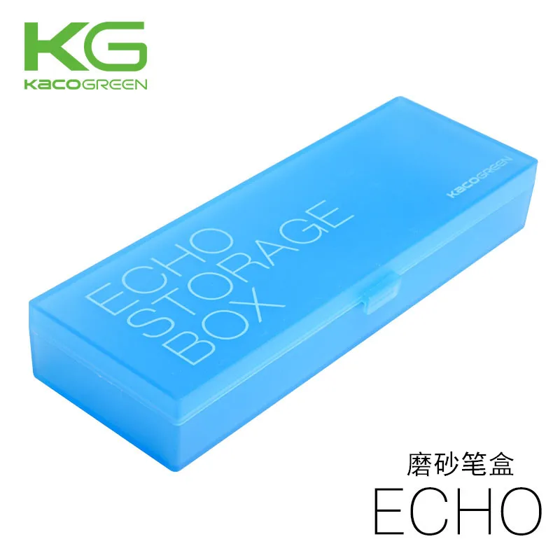 KACOGREEN ECHO Storage Box Plastic Candy Color Frosted Pen Case Multi-Function Stationery Storage Box Children Student Pen Box