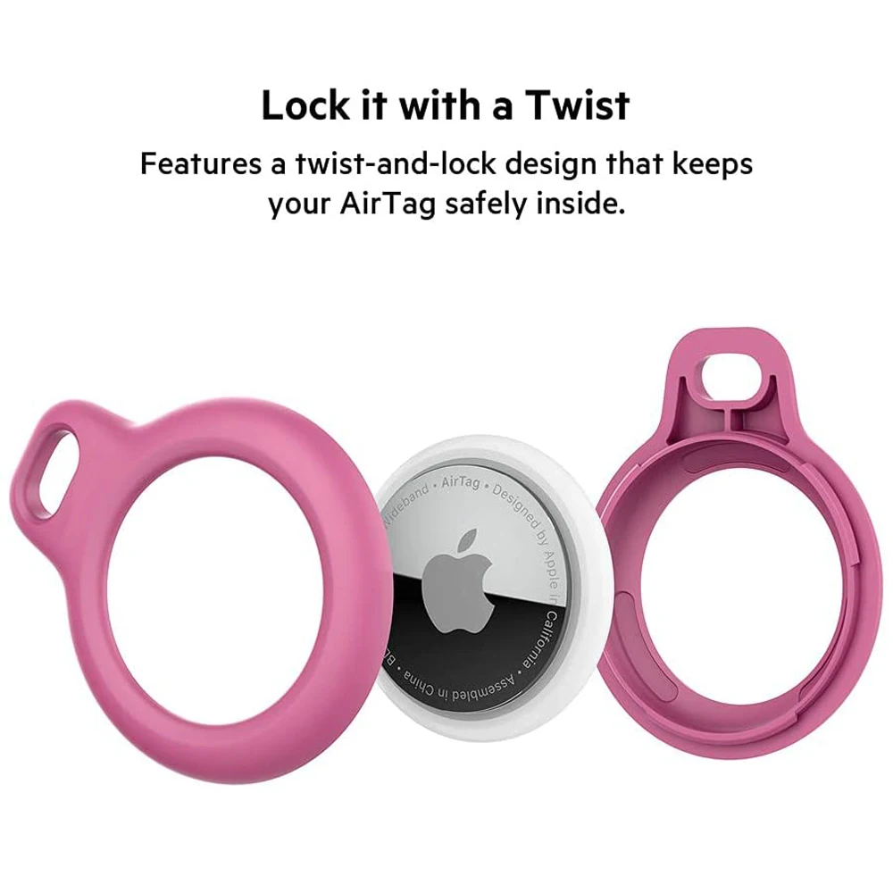 Apple Airtagの保護ケース,保護ケース,ストラップ付き,傷防止,チェーン用