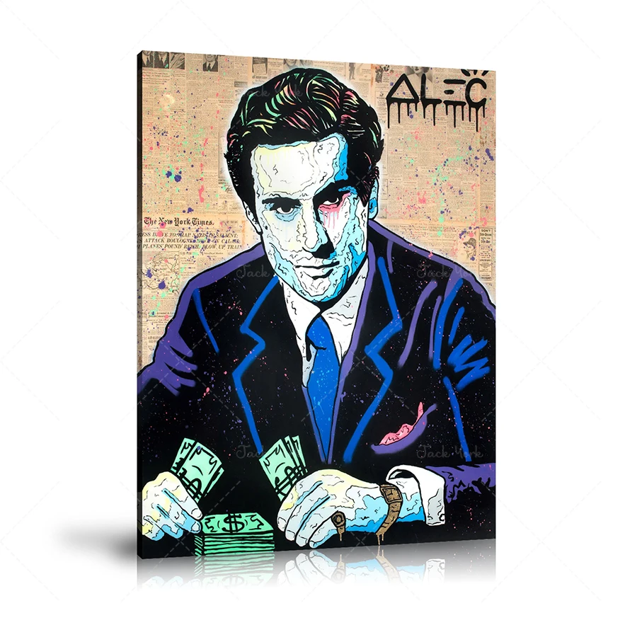 HD Print Alec Monopoly Oil Painting Home Decor Wall Art on Canvas De Niro Icon The Last Tycoon Canvas Printings Room Decor