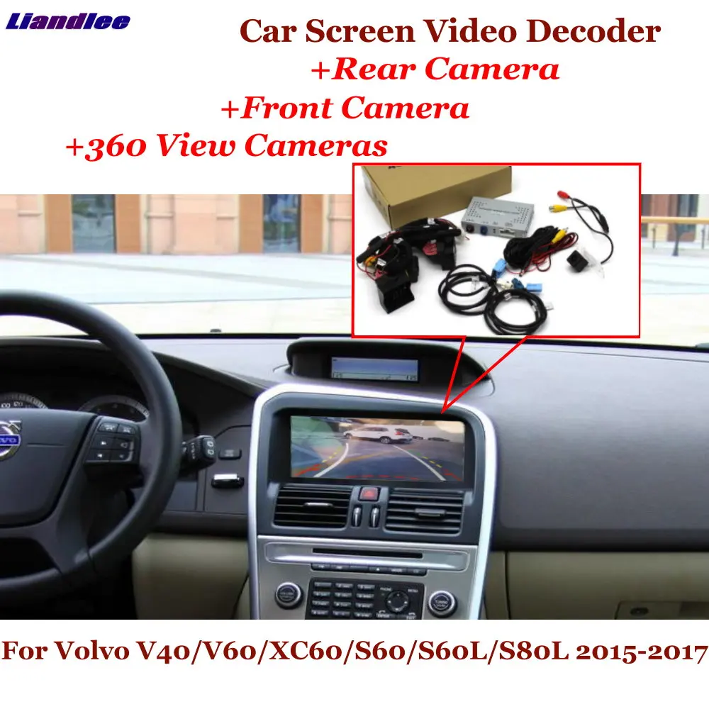 

For Volvo V40/V60/XC60/S60/S60L/S80L 2015-2017 Rear Front DVR 360 Camera Car HD Video Decoder Box Reverse Image Canbus