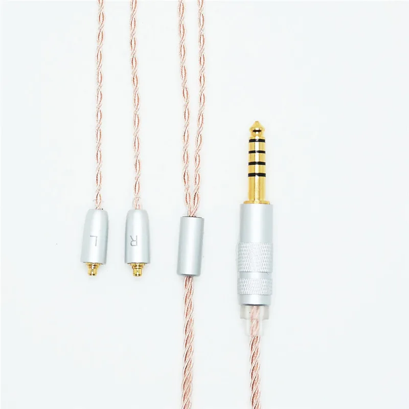 Pirole HIFI 4.4 مللي متر متوازن Mmcx تحديث استبدال 6N OCC كابل صالح لسماعة Shure SE535 SE235 SE215 UE900 Westone