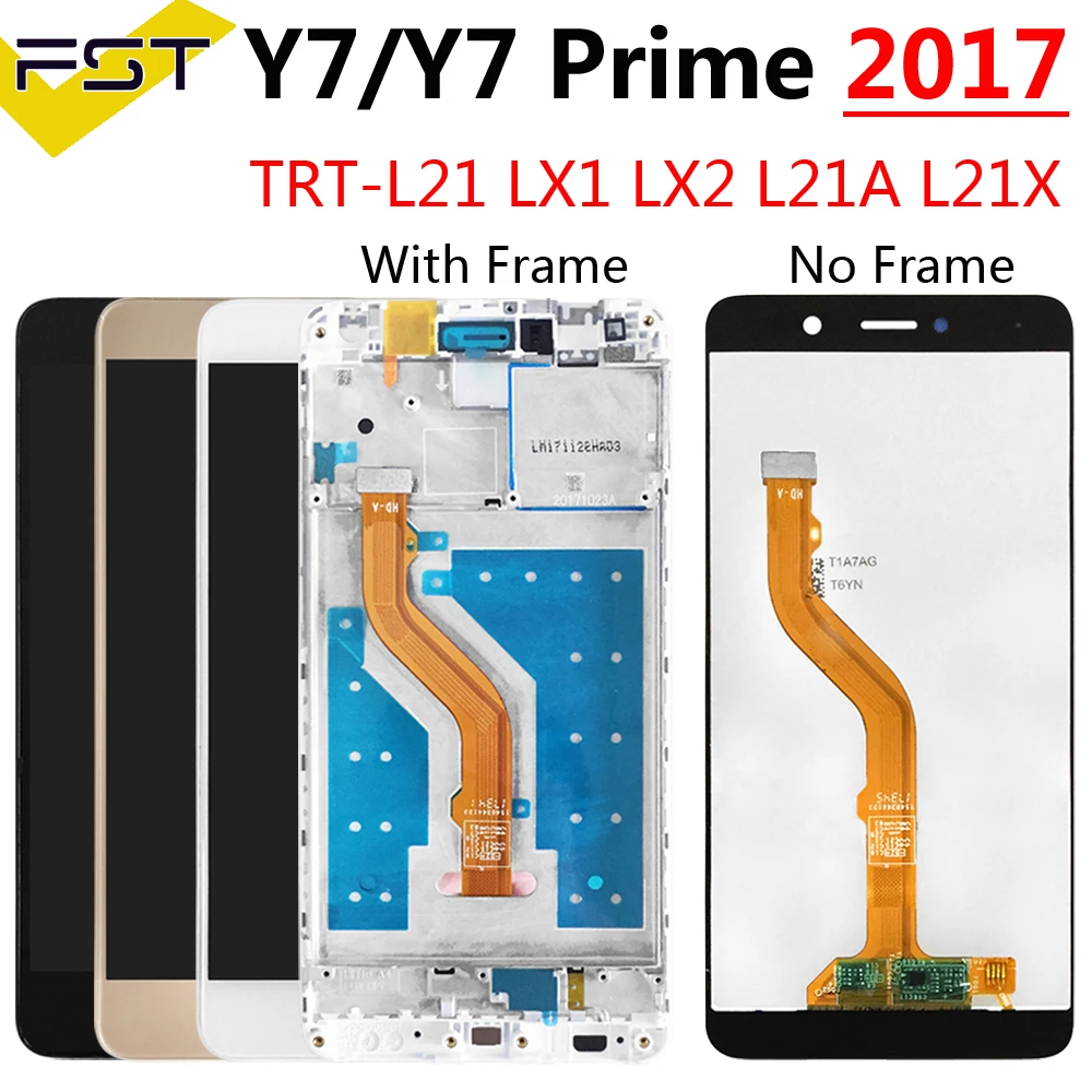 

Original Y7 2017 Display For Huawei Y7 Prime 2017 LCD With Frame 5.5" Huawei Y7 Pro 2017 TRT-L21 TRT-LX1 Display Touch Screen