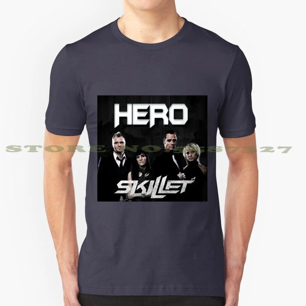 Gambar Hero 100% Pure Cotton T-Shirt Cover Like Music Band Hero Skillet Just Movie Actor Romantic Horor Logo