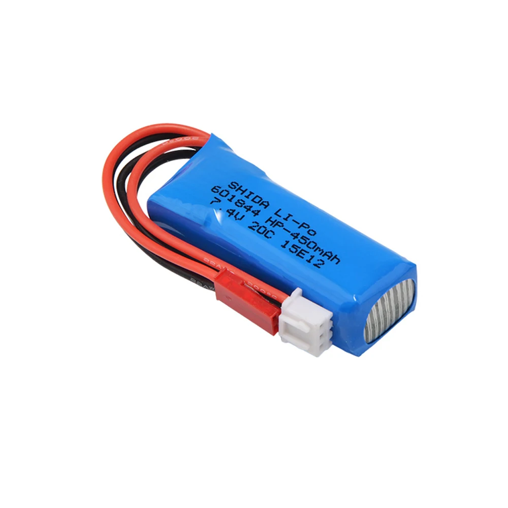 2 / 4 / 6pcs 7.4V 450mAh 20C Lipo Battery 2S for WLtoys K969 K989 K999 P929 P939 RC Car Rc Drone