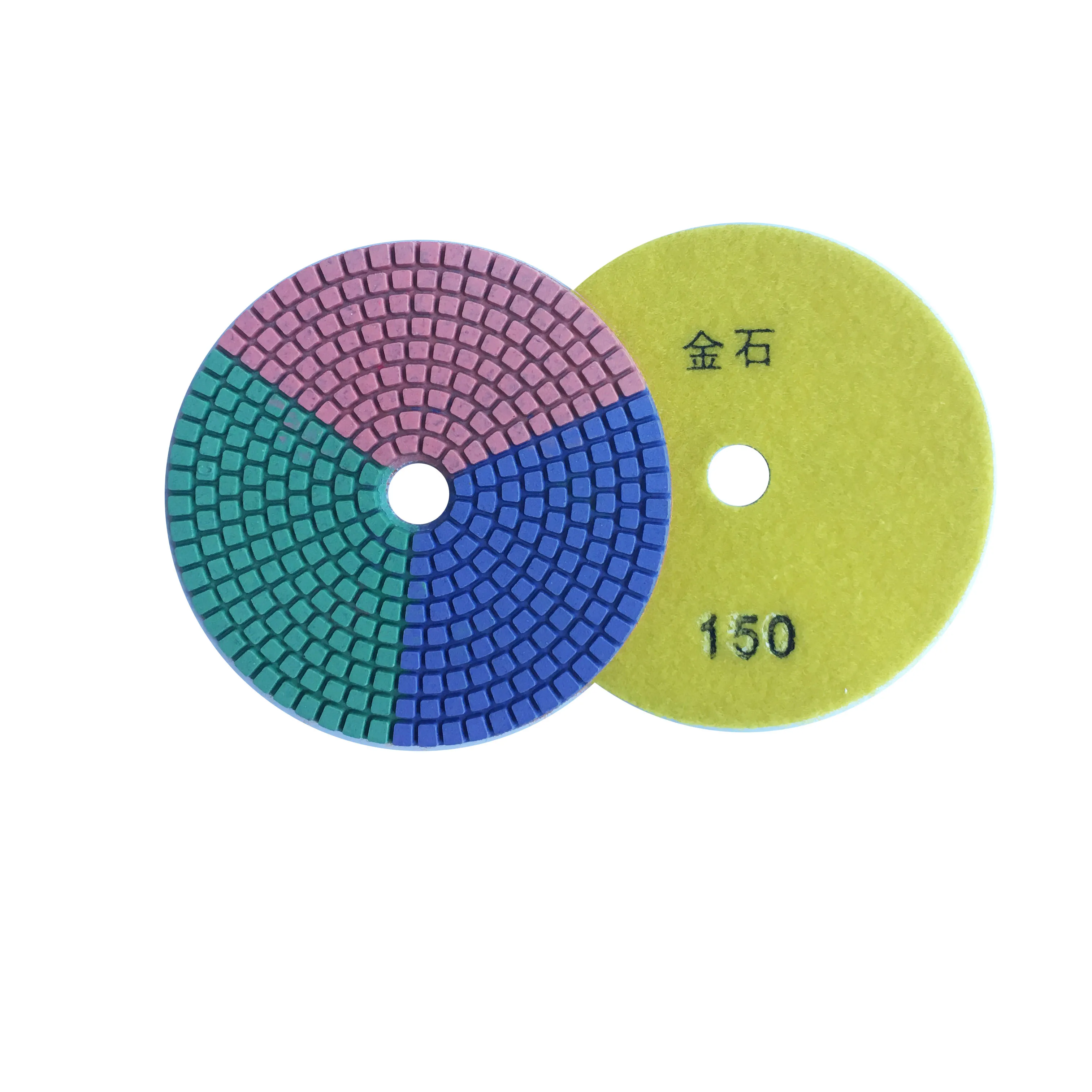 1Set/7pcs 3Colors 5INCH 125MM Marble Wet Polishing Pad With A Grade Quality