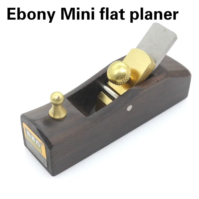 

DIY Mini Ebony Wood Planer Easy Operated Hand Tool Durable Flat Bottom Wood Trimming Plane for Woodworking Wooden Planing