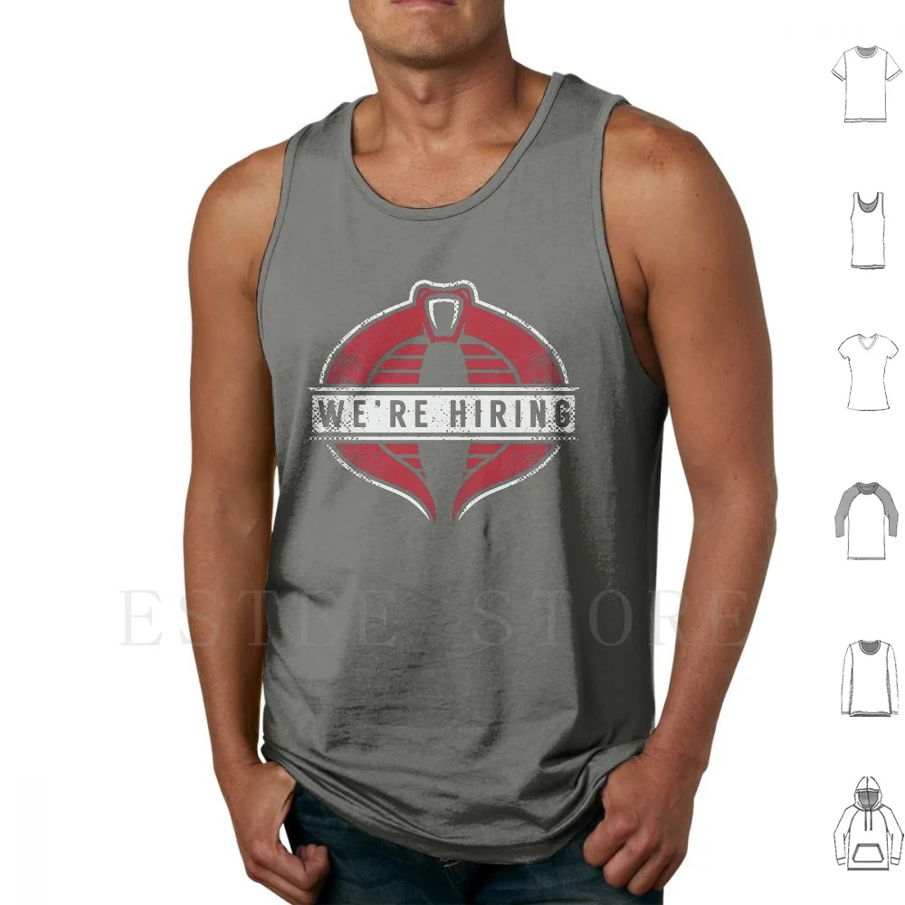 We Are Hiring Tank Tops Vest Commander Gijoe Cartoon Anime 90s 80s Toys Nostalgia Badass
