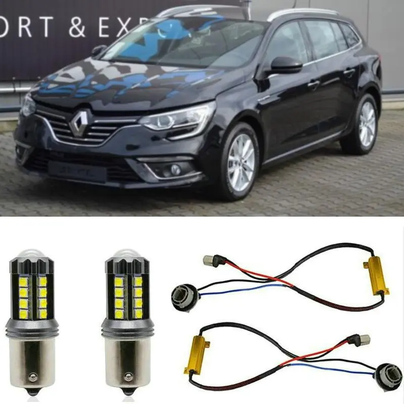 

Fog lamps for RENAULT MEGANE 4 IV Grandtour Hatchback Saloon Stop Reverse Back up bulb Front Rear Turn Signal error free 2pc