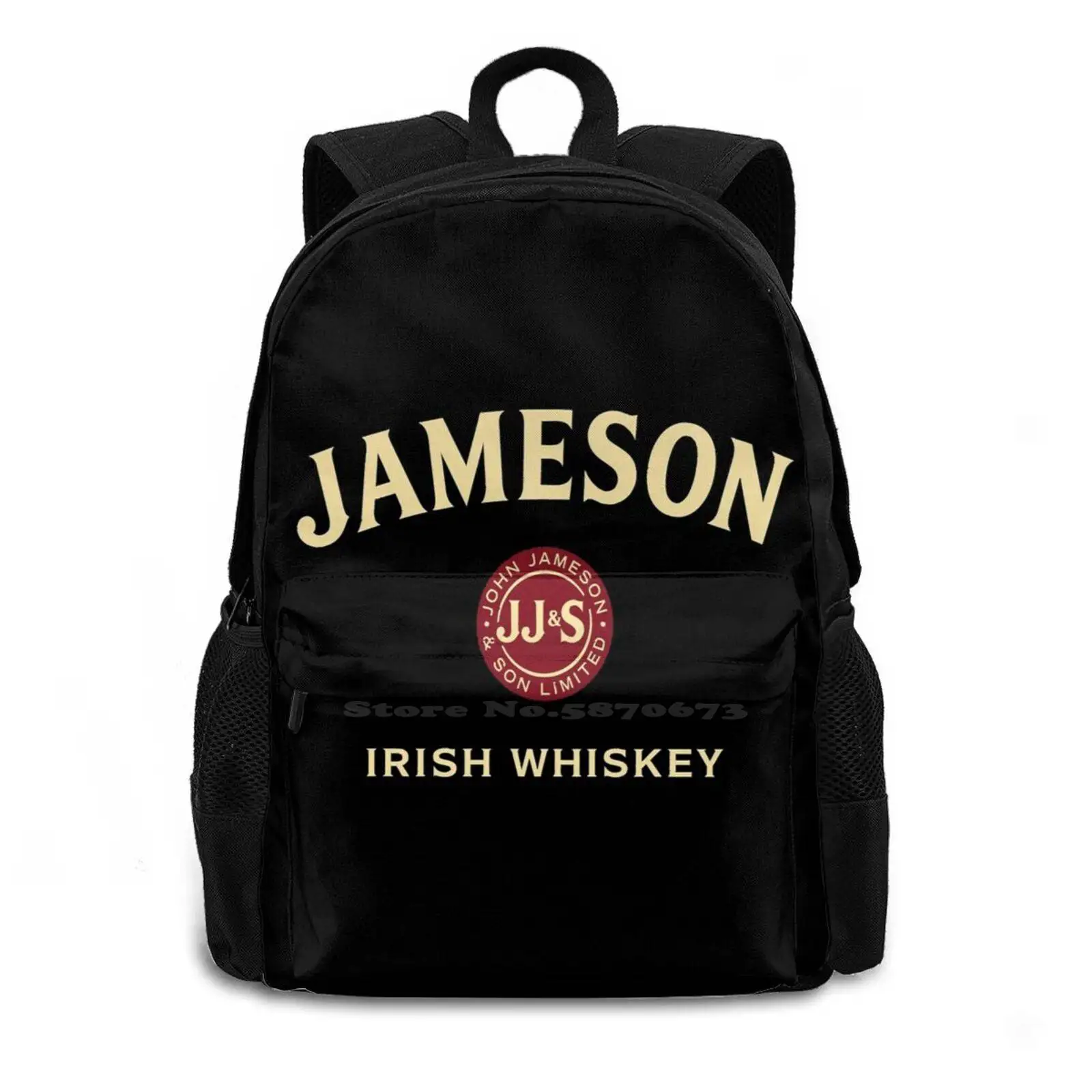 Der Ruhm von Irland Rucksack für Schüler Schule Laptop Reisetasche Irish Jameson Irish Whisky John Jameson Bier Schnaps Wodka