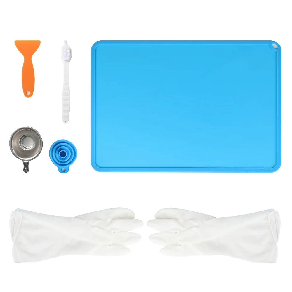 

Resin Tool Kit Silicone Pad Plastic Scapper Great Fellow For D-002H/ LD-002R LD-006 UV resin 3D printing parts