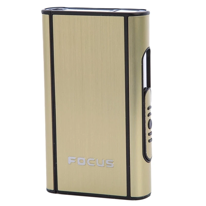 Portable Aluminum Pocket Cigarette Storage Case Automatic Ejection Silver Cigarettes Storage Box Holder Organizer Smoking Tools