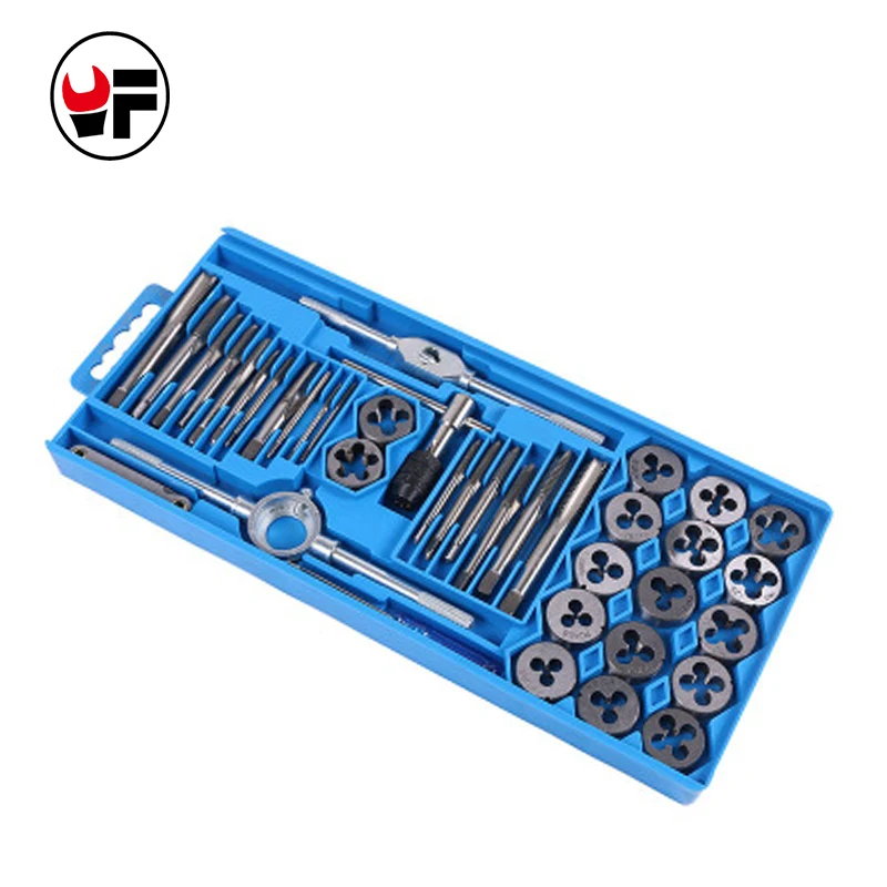 40Pcs M3-M12 Tap Sterven Set Tap Boren Metric Kranen Wrench Threading Handgereedschap Voor Metaalbewerking