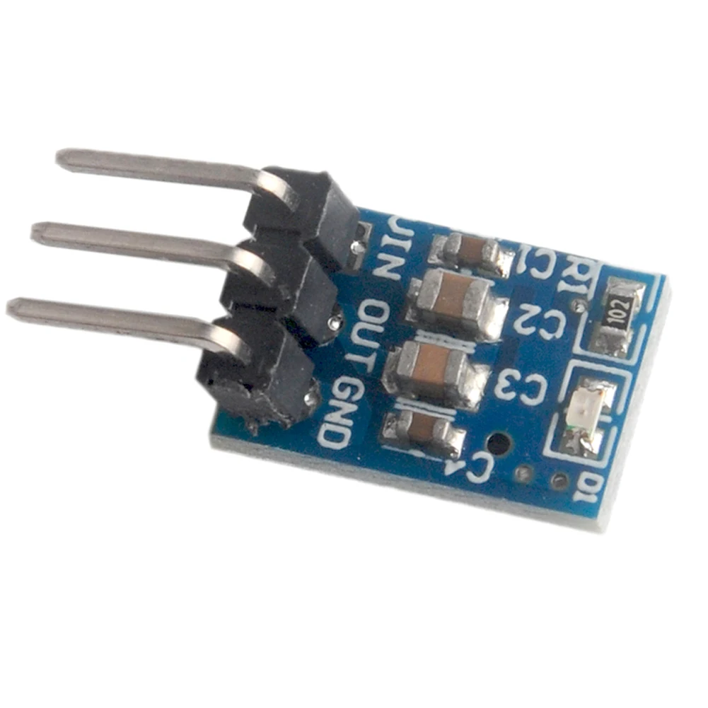 20Pcs AMS1117-3.3 DC Voltage Regulator Step Down Buck Converter Power Supply Module 4.75V-12V to 3.3V 800mA