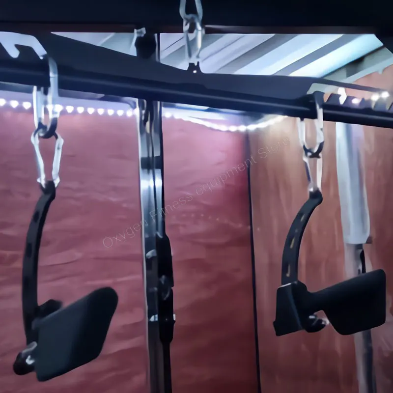 Máquina de Cable de polea, mango de espalda, accesorio para ejercicio muscular, Fitness, Lat, barra de mango en T, barra en V giratoria para remo