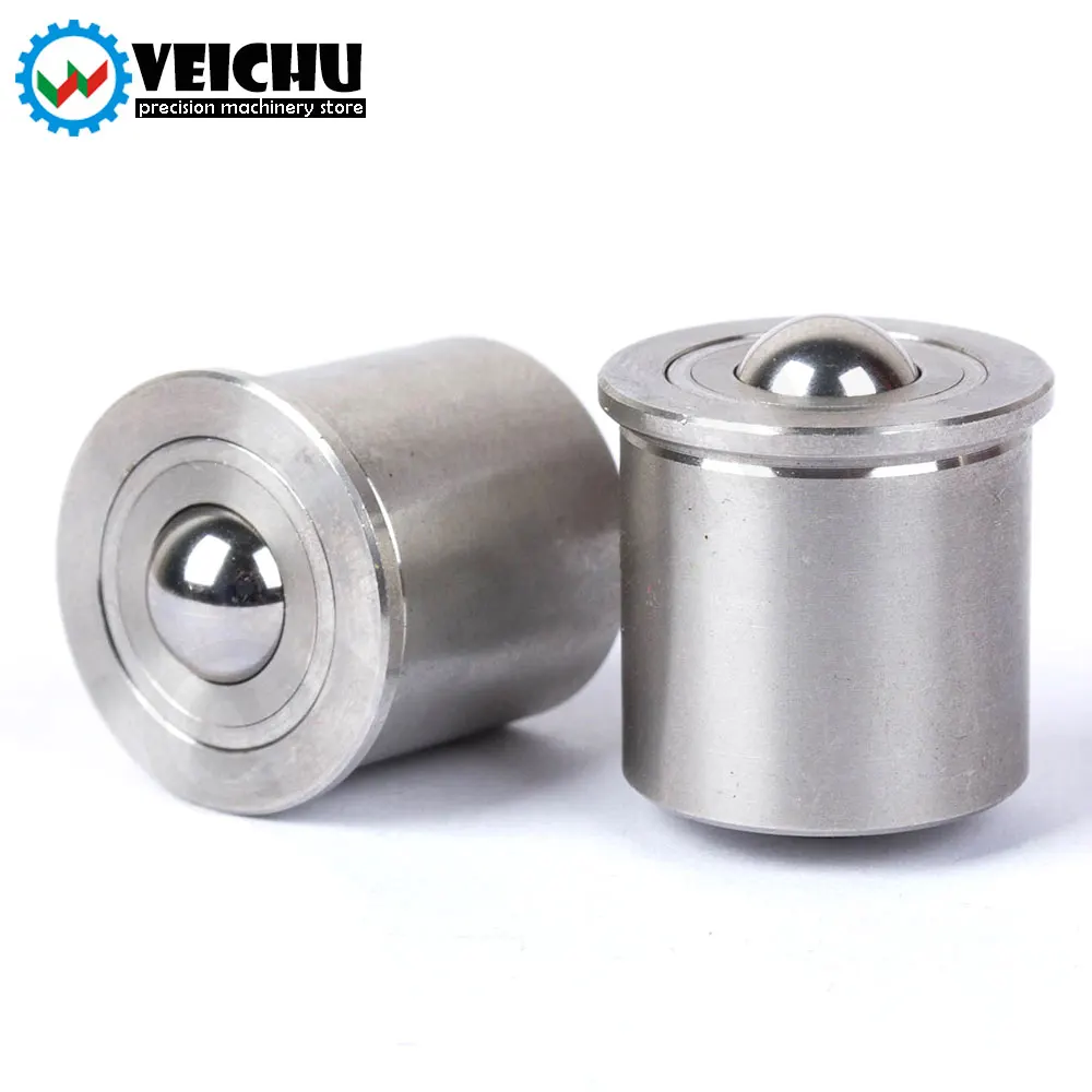 VEICHU Material Handling Stainless Steel Conveyor Ball Rollers VCN316 Press Fit Plunger Ball Rollers