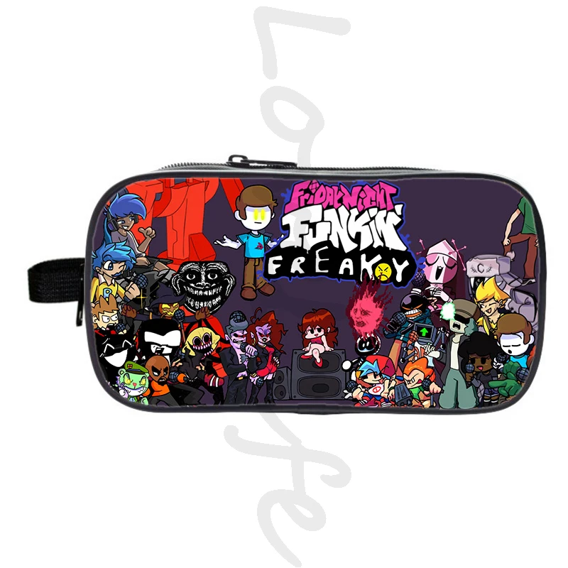 Friday Night Funkin Pencil Case Fnf Game Cosmetic Cases Kids Pen Box boys Pencil Bag Students School Supplies Stationery Bags