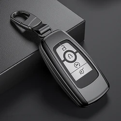 Aluminum Alloy TPU Car Remote Key Fob Case Cover For Ford Fusion Mondeo Mustang Edge Expedition EXplorer F-150 F-250 F-350