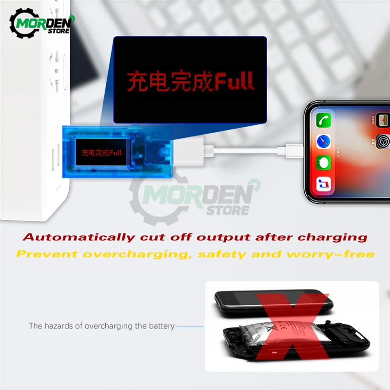 QC3.0 USB Tester DC 4-25V Digitale Voltmetro Amperometro Veloce di Ricarica Rapida Medico di Alimentazione Indicatore di Capacitร di Tensione di