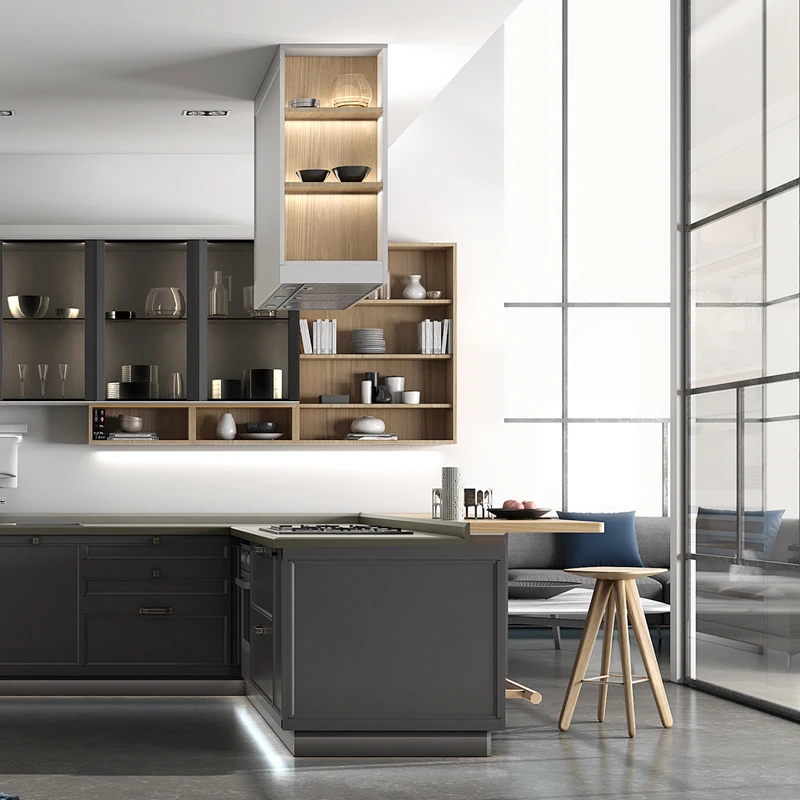 Customized cabinets Whole kitchen cabinets Customized kitchen cabinets Economical whole house decoration Quartz countertops