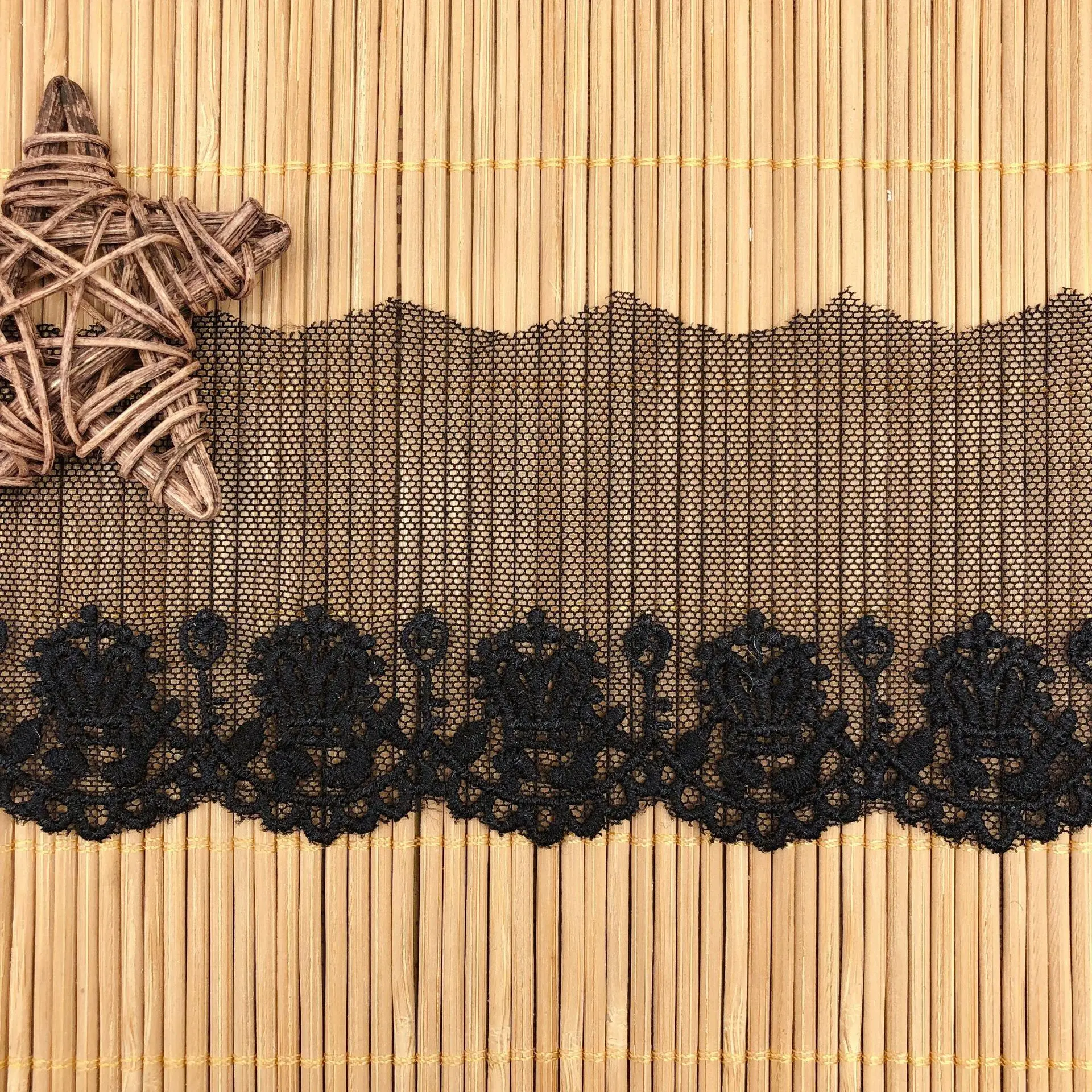 ตาข่ายเย็บปักถักร้อยมงกุฎผ้าTulle DIYผ้าไหมLolitaเสื้อผ้างานแต่งงานชุดเสื้อผ้าอุปกรณ์เสริม