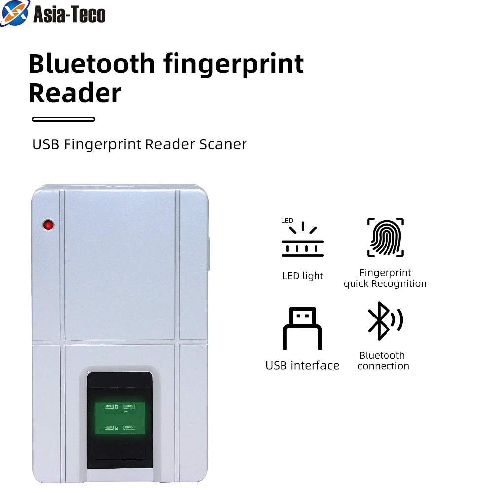 

Bluetooth Fingerprint Scaner Support Windows Android IOS Linux System DC 5V Micro USB Biometric Fingerprint Reader Free SDK