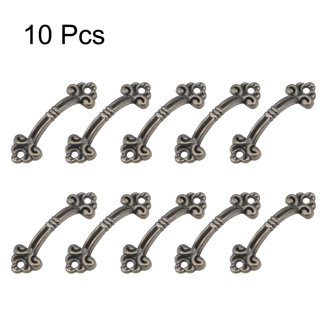 Uxcell 10Pcsขนาดเล็กดึงHandle 38 มม.รูสำหรับกล่องเครื่องประดับหน้าอกลิ้นชักตู้เฟอร์นิเจอร์เช่นกล่องเครื่องประดับฯลฯ