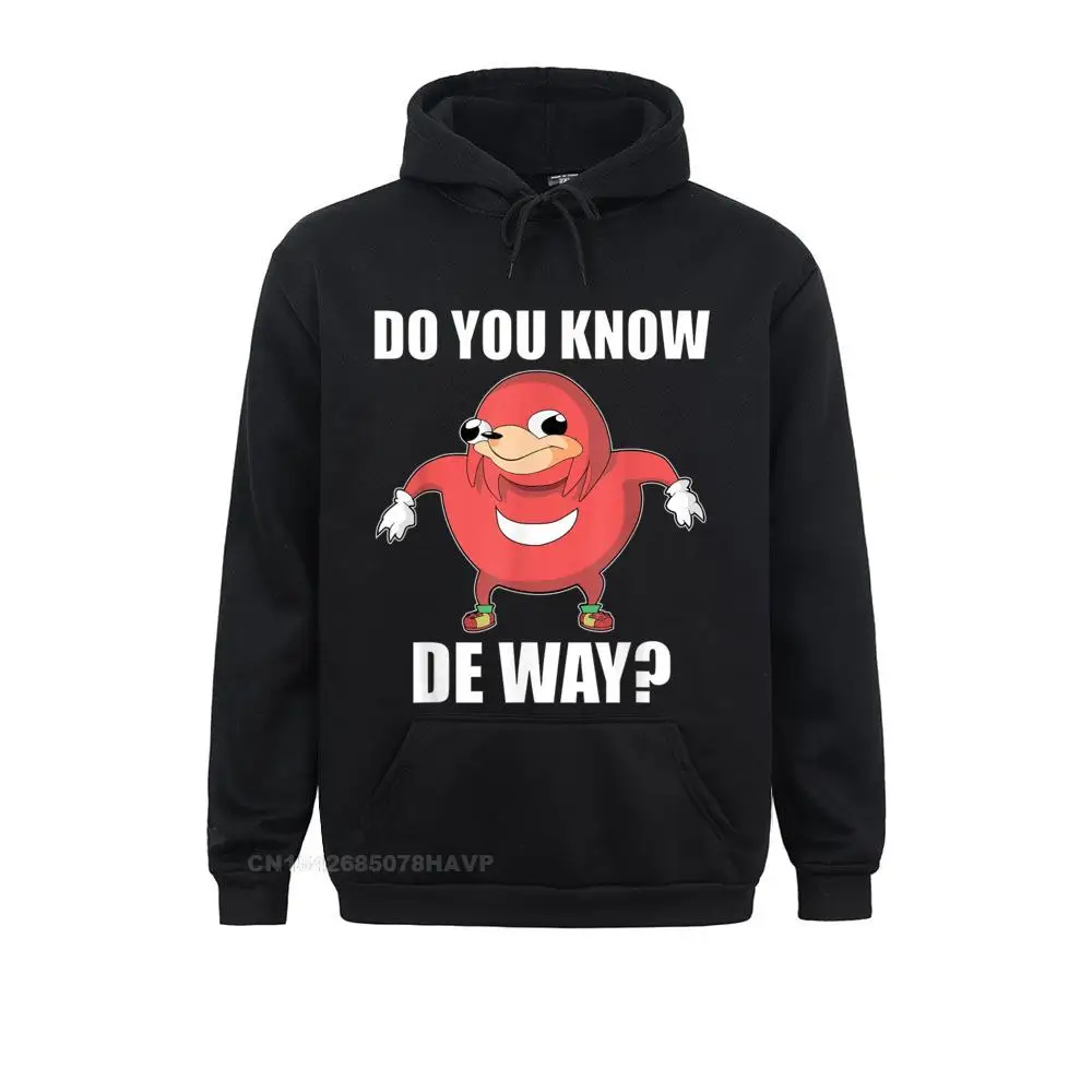 

2021 New Men Sweatshirts Long Sleeve Hoodies Sportswears Do You Know The Way Ugandan Knuckle Shirt Funny Meme Hoodie