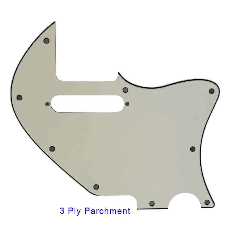 Pleroo Guitar Parts For 9 Hole Screws US Tele Merle Haggard F Hole With Pickup Hole Thinline Guitar Pickguard Multiple Colors