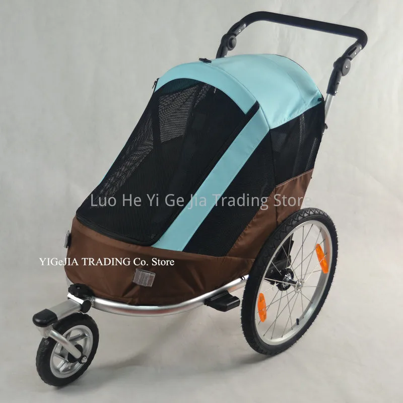 Bike Trailer with 20-Inch Inflatable Wheel, Multisport Trailer Baby Stroller/Jogger with Adjustable Handle