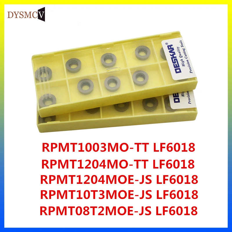 

10 шт. DESKAR CNC фреза RPMT10T3MOE-JS RPMT08T2MOE RPMT1003MO-TT RPMT1204MOE-JS нержавеющая сталь обработки токарный станок с ЧПУ